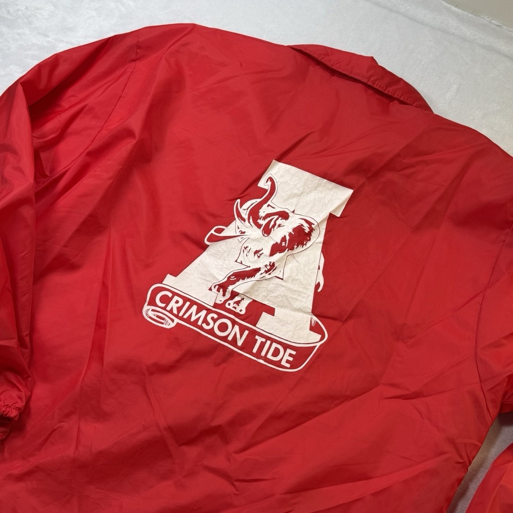 Vintage Alabama Crimson Tide Aristo Jac Nylon Coach Jacket Large USA 80s 90s